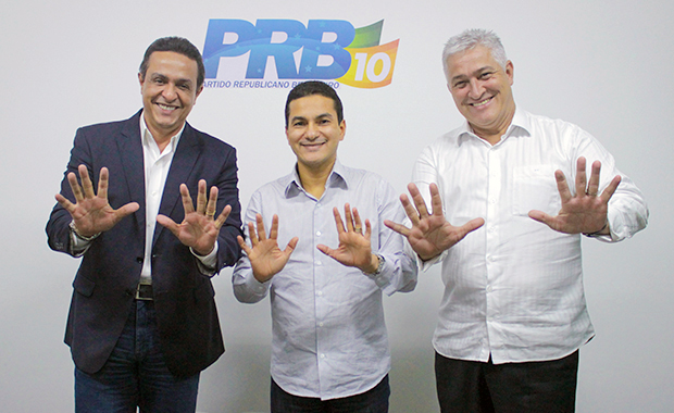 Pereira entre Souza e Vieira: reforço ao PRB paulista