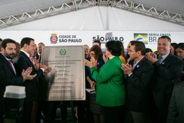 Marcos Pereira na inauguração da Casa da Mulher Brasileira