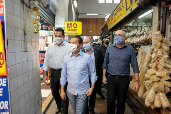 Marcos Pereira no Mercado Municipal de Campinas