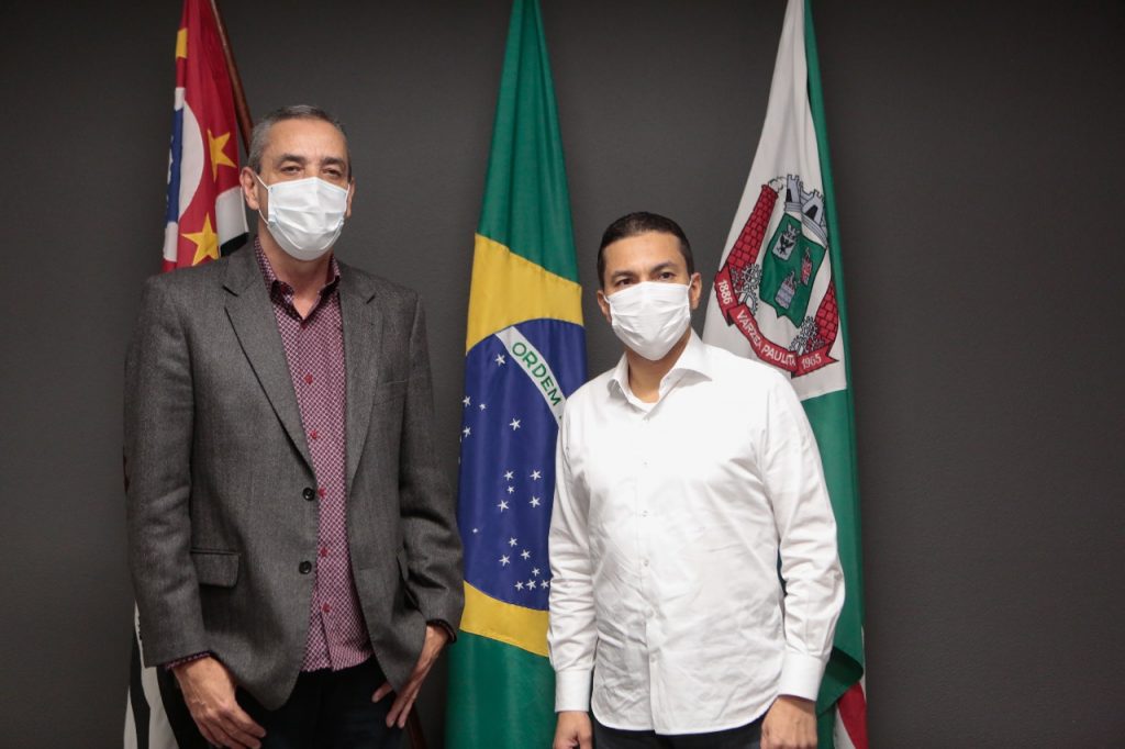 Deputado Marcos Pereira se reúne com o prefeito Rodolfo Braga em Várzea Paulista