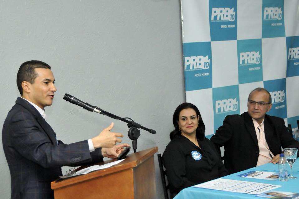 Em Mogi Mirim, Marcos Pereira se reúne com membros da executiva municipal do então PRB, hoje Republicanos